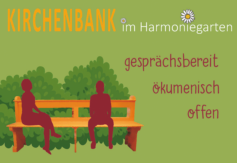 Bank auf der sich zwei Personen gegenübersitzen
