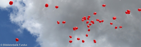 Luftballons Herzen