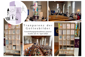 Bilder aus dem Gottesdienst, den unsere Konfus gestaltet haben