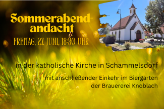 Sommerwiese und Kirche