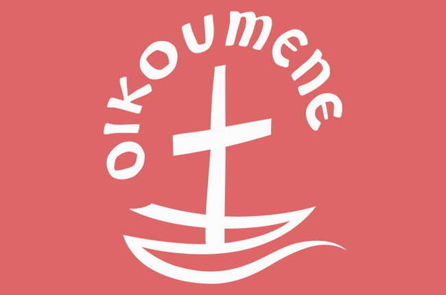 Ökumenesymbol aus Schiff und Kreuz